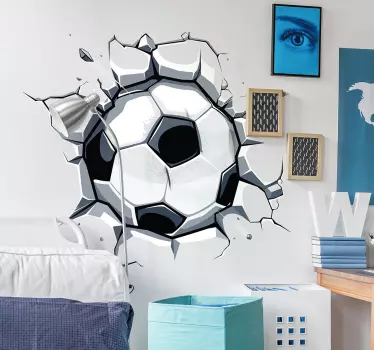 3d foci gyerekek matrica futball matrica - TenStickers