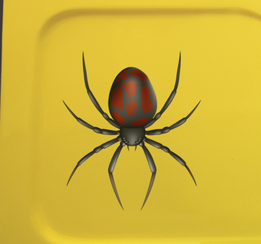 3d reális pók autó matrica - TenStickers