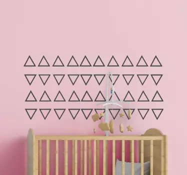 45 db háromszög ellenkező irányú csomag baba fal matrica - TenStickers
