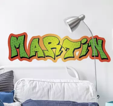 Graffiti stílusban testreszabható bicikli matrica - TenStickers