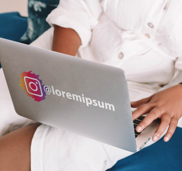 Instagram social media logo sign matrica - TenStickers