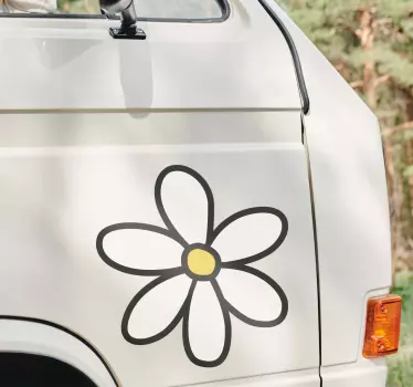 Százszorszép autó matrica - TenStickers
