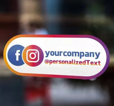 Facebook instagram kirakat matrica - TenStickers