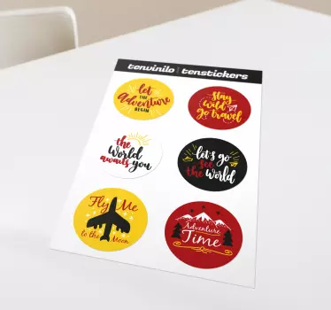Utazók autó ablak matrica - TenStickers
