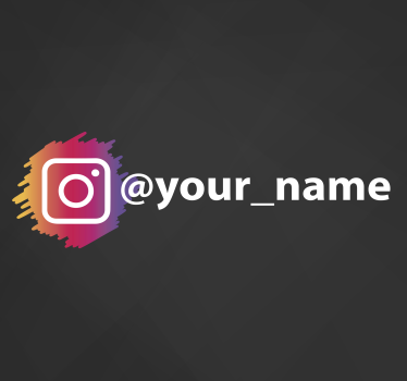 Instagram social media logo sign matrica - TenStickers
