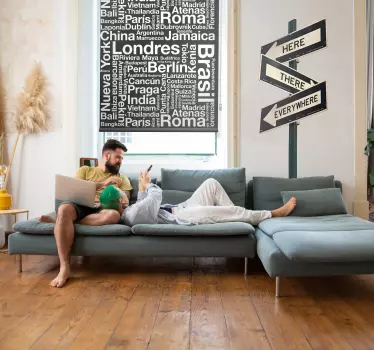 Utcai táblák közlekedési tábla matricák - TenStickers