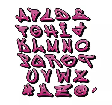 Graffiti lányoknak egyedi matrica - TenStickers