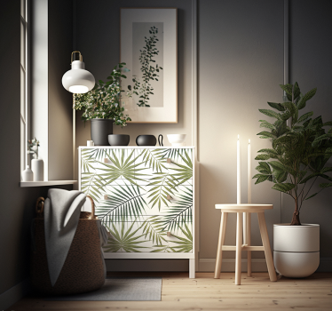 Hojas palmera bútorra matrica - TenStickers