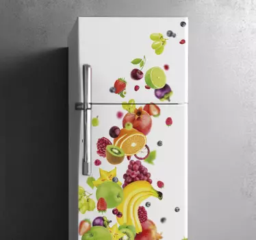 Matrica Hűtő vinilo frutas - TenStickers