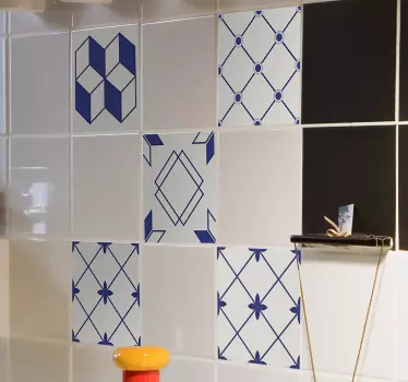 Geometriai formák csempe matricák - TenStickers