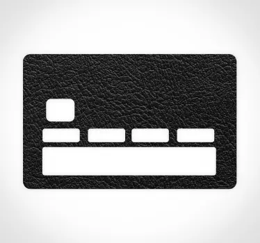 Fekete vezető hitelkártya matrica - TenStickers