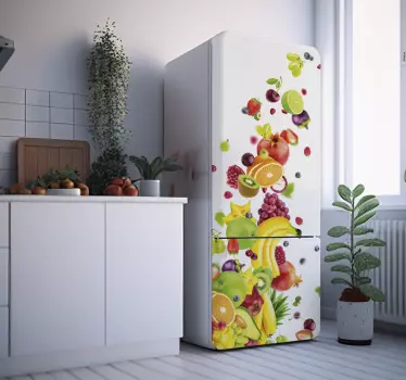 Matrica Hűtő vinilo frutas - TenStickers
