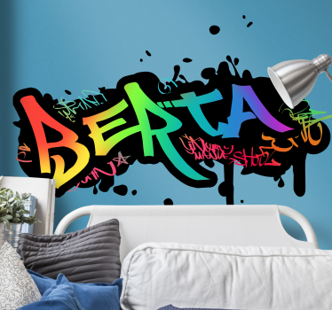 Graffiti név testreszabható matrica - TenStickers