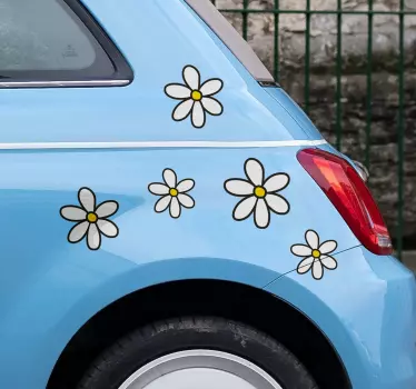 Százszorszép autó matrica - TenStickers