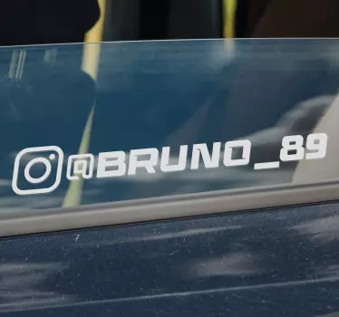 racing instagram autó matrica - TenStickers