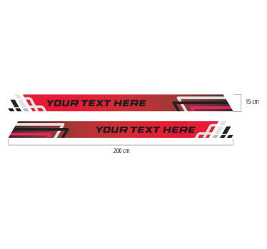 Verseny stílusú csíkos készlet Matrica Autók - TenStickers