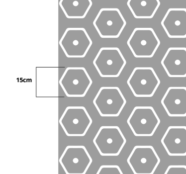 Geometrikus minimalista mintájú bútor matrica - TenStickers