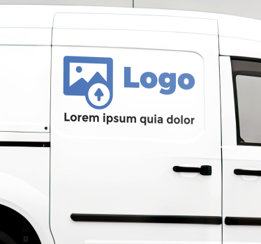 Személyre szabott szöveg és logó autó matrica - TenStickers