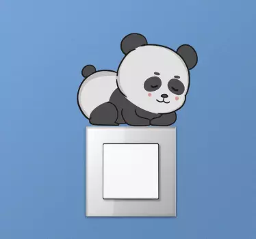 Alvó panda anime világítás kapcsoló fedél matrica - TenStickers