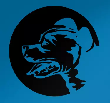 Amerikai stafford kutya matrica - TenStickers