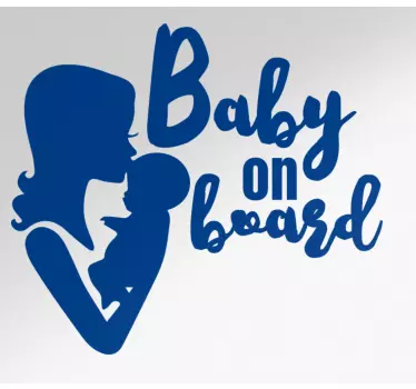 Anya és baba fedélzetén design baba autó matrica - TenStickers