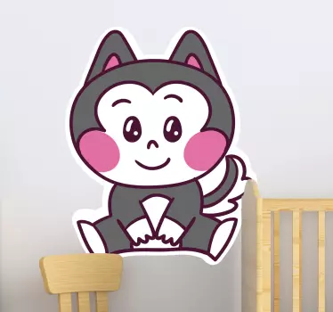 Aranyos rajzfilmfigura matrica gyerekeknek - TenStickers