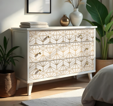 Art deco arany színátmenet Bútor falmatrica - TenStickers