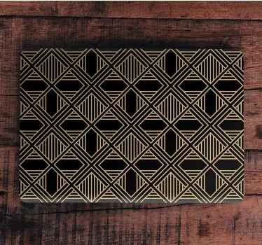 Art deco nagyszerű gatsby stílusú minta laptop matrica - TenStickers