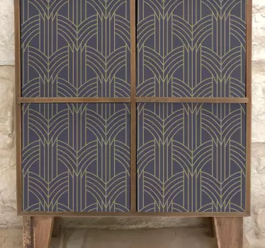 Art deco stílusú geo mintás matricák bútorokhoz - TenStickers