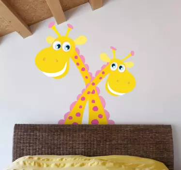 áthúzott zsiráf gyerekek matrica - TenStickers