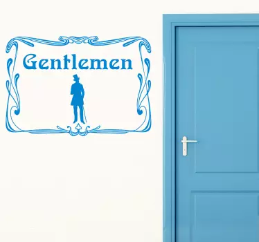 Az urak wc jel vintage matrica - TenStickers