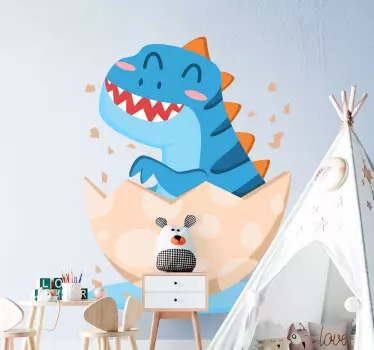Baba dino jön ki a tojás sárkány matrica - TenStickers
