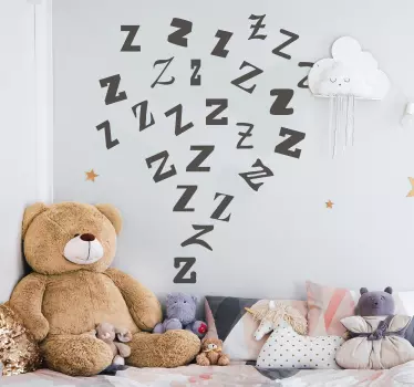 Baba lefekvés előtt suttogó falmatrica - TenStickers