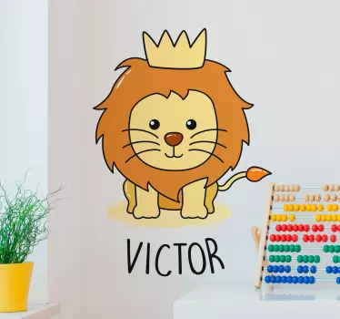 Baba oroszlán rajz vadállat matrica - TenStickers
