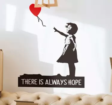 Banksy mindig remélem a falmatricát - TenStickers
