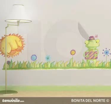 Béka járó fal matrica - TenStickers