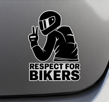 Biciklisek tisztelete autó matrica - TenStickers