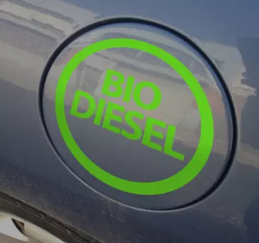 Biodízel autós matrica - TenStickers