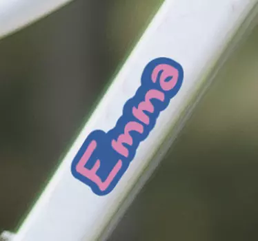 Blokk név bicikli matrica - TenStickers