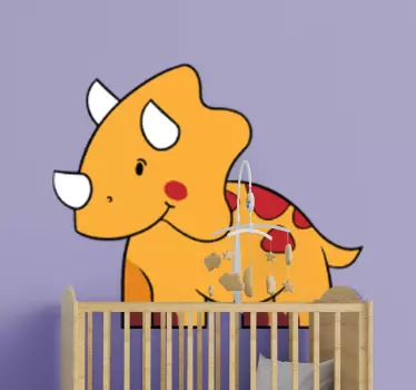 Boldog dinoszaurusz gyerekeknek matrica - TenStickers