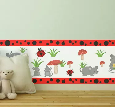 Botanikai szegélyléc matrica - TenStickers