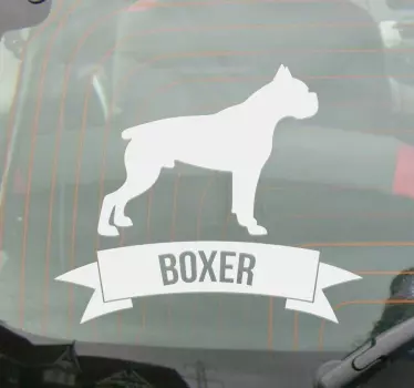 Boxer kutya fal matrica - TenStickers