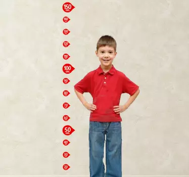 Buborékos magasságdiagram falmatrica - TenStickers