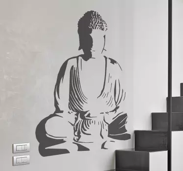 Buddha dekoratív falmatrica - TenStickers