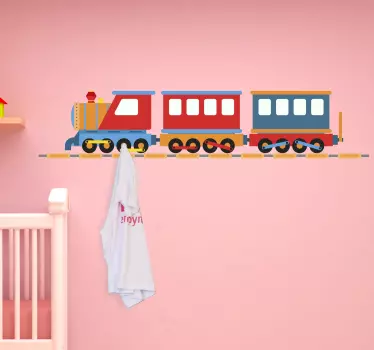 Choo-choo vonat fali fogas matrica - TenStickers