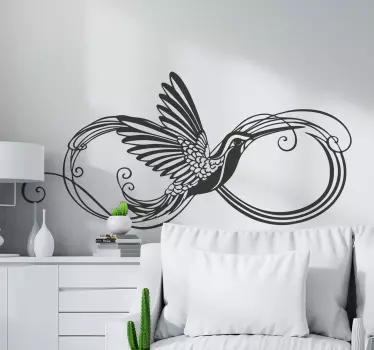 Colibri madár repülő madár matrica - TenStickers