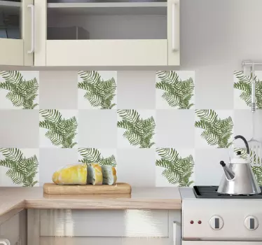 Növények csempematrica - TenStickers