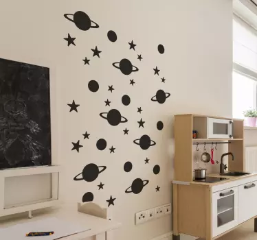 Csillagok és bolygók falmatricák - TenStickers