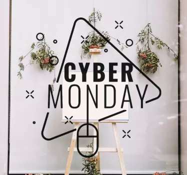 Cyber monday akciós matricák kirakatokra - TenStickers