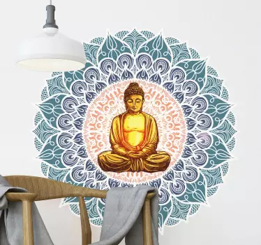 Dekoratív csakra buddha falimatrica - TenStickers